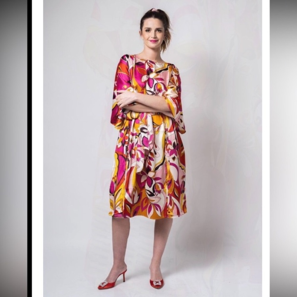 Pink Ruby Kaftan Dress | House of Lancry